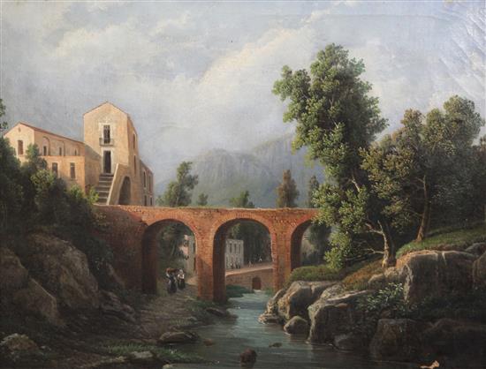 W S Esse (19th C.) Italian landscapes, 15.75 x 20.25in.